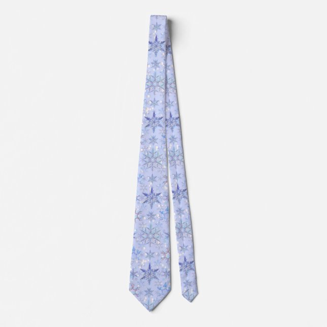 Christmas snowflakes tie (Front)