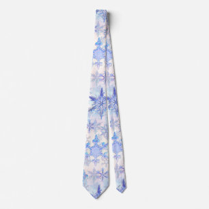 Christmas snowflakes tie
