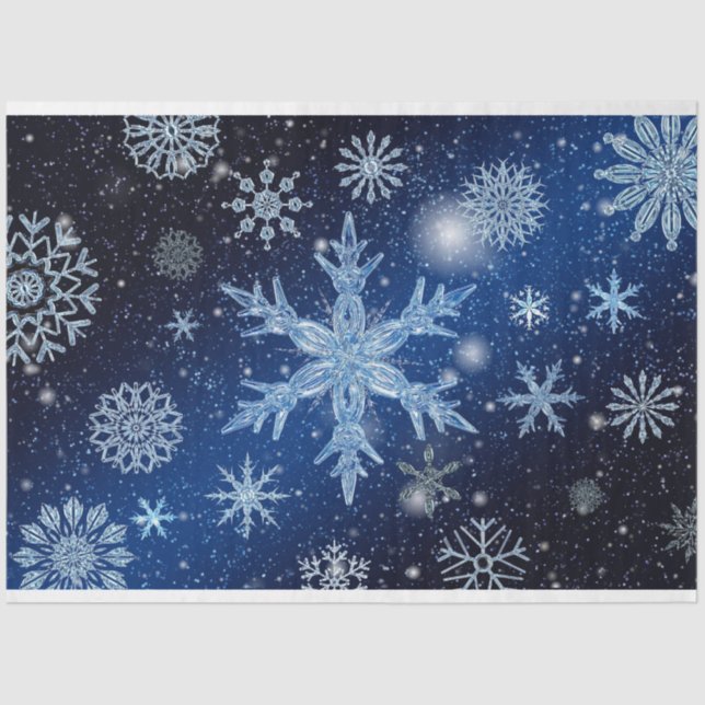 christmas snowflakes tissue paper (Front)