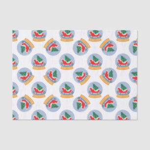 Christmas Snowglobe Holiday Tissue Paper