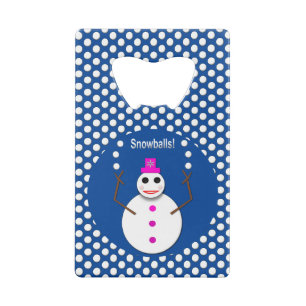 Christmas Snowlady Juggling Snowballs Funny