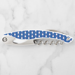 Christmas Snowlady Juggling Snowballs Funny Corkscrew