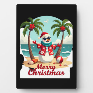 christmas Snowman (3) Plaque