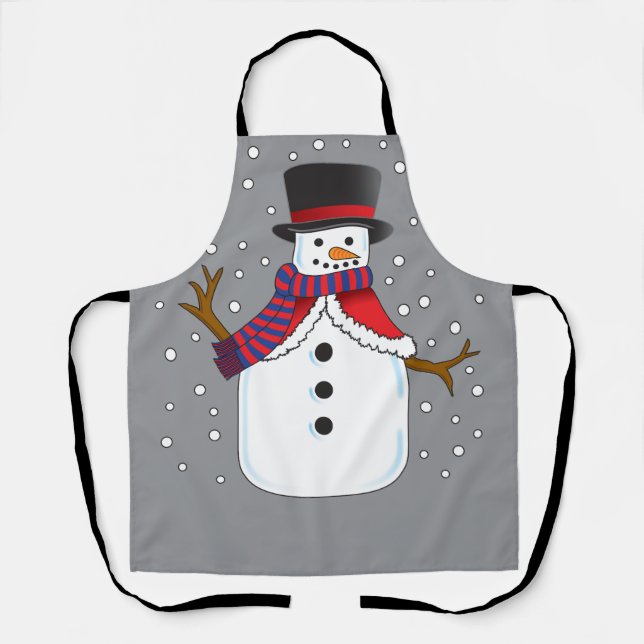 Christmas Snowman Apron (Front)