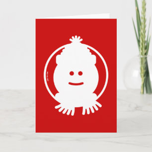 Christmas Snowman Avatar Holiday Card