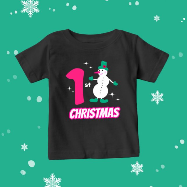 Christmas snowman  baby T-Shirt (Creator Uploaded)