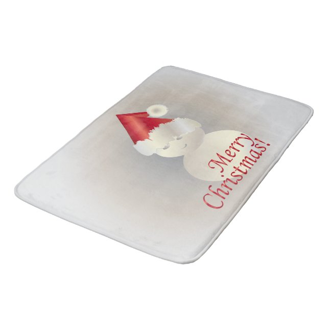 Christmas Snowman Bath Mat (Angled)