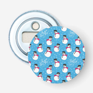 Christmas snowman bottle opener