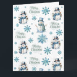 Christmas Snowman  Card<br><div class="desc">Christmas Snowman Card</div>