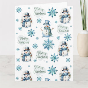 Christmas Snowman  Card