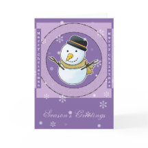 Christmas Snowman Card