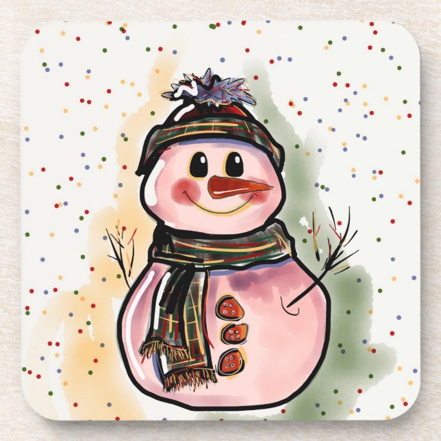 Christmas Snowman Coasters (Front)