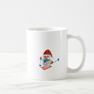 christmas snowman coffee mug