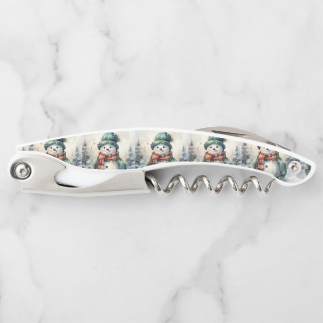 Christmas Snowman Corkscrew (Front)