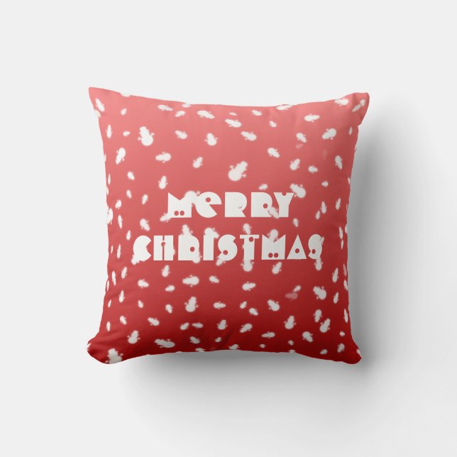 Christmas Snowman Cushion (Front)
