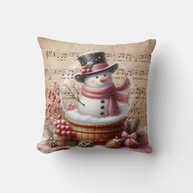 Christmas Snowman Cushion (Front)