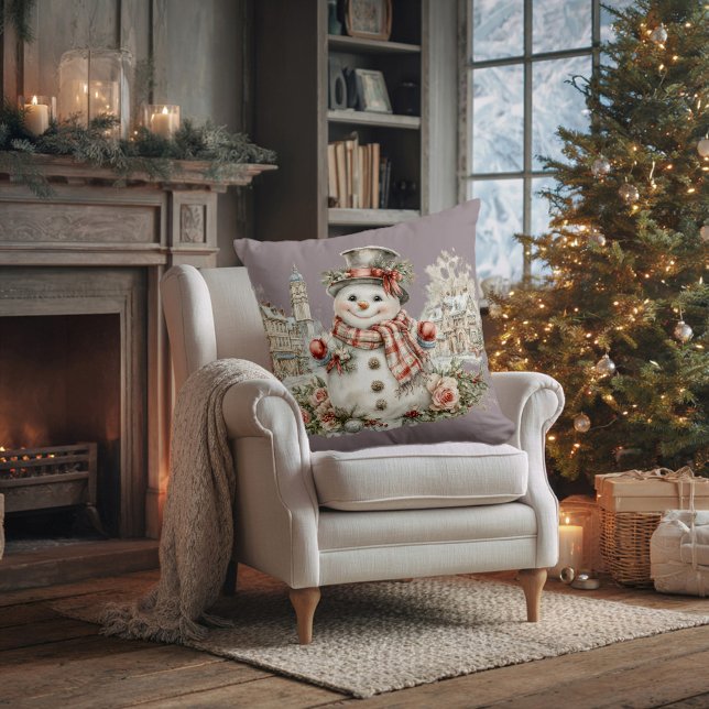 Christmas snowman cushion (Creator Uploaded)