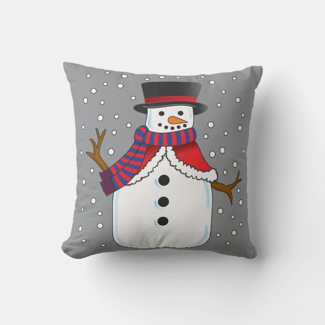 Christmas Snowman Cushion (Front)