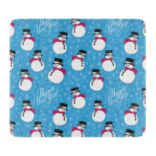 Christmas snowman cutting board