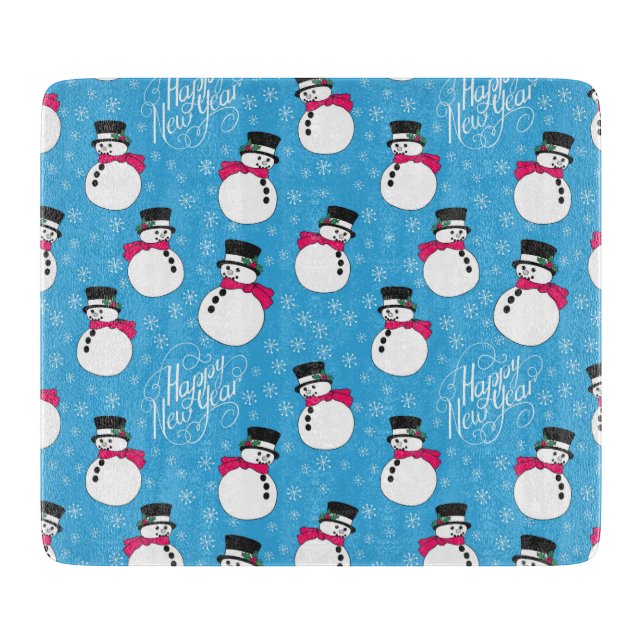 Christmas snowman cutting board (Front)