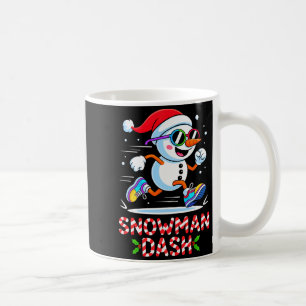 Christmas Snowman Dash Running Runner Marathon Tea Coffee Mug