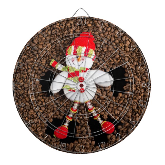 Christmas snowman decoration dartboard (Front)