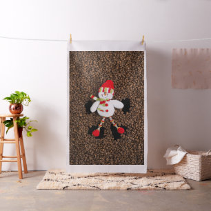 Christmas snowman decoration fabric