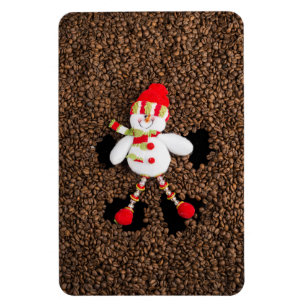 Christmas snowman decoration magnet