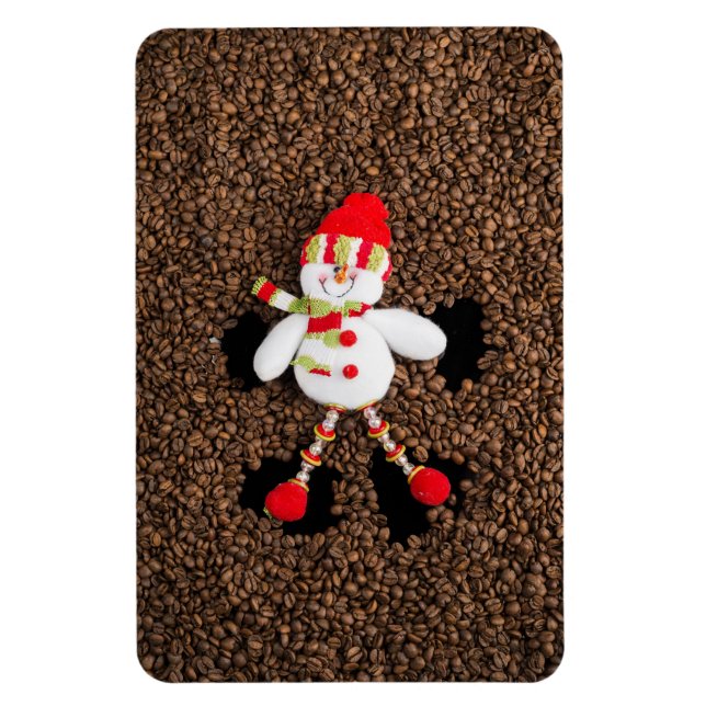 Christmas snowman decoration magnet (Vertical)
