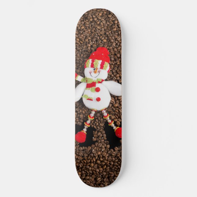Christmas snowman decoration skateboard (Front)