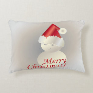 Christmas Snowman Decorative Cushion