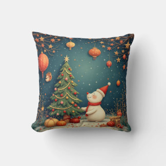 Christmas snowman doll pillow