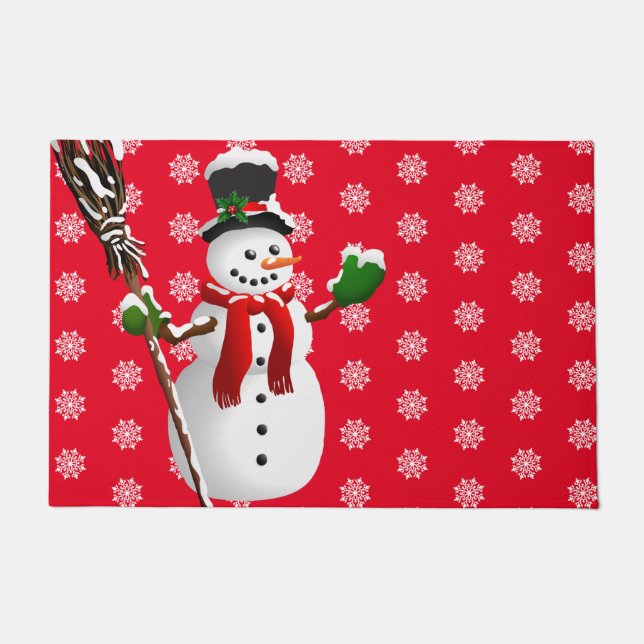 Christmas Snowman Doormat (Front)