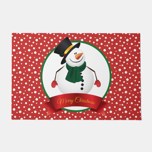 Christmas Snowman Doormat (Front)