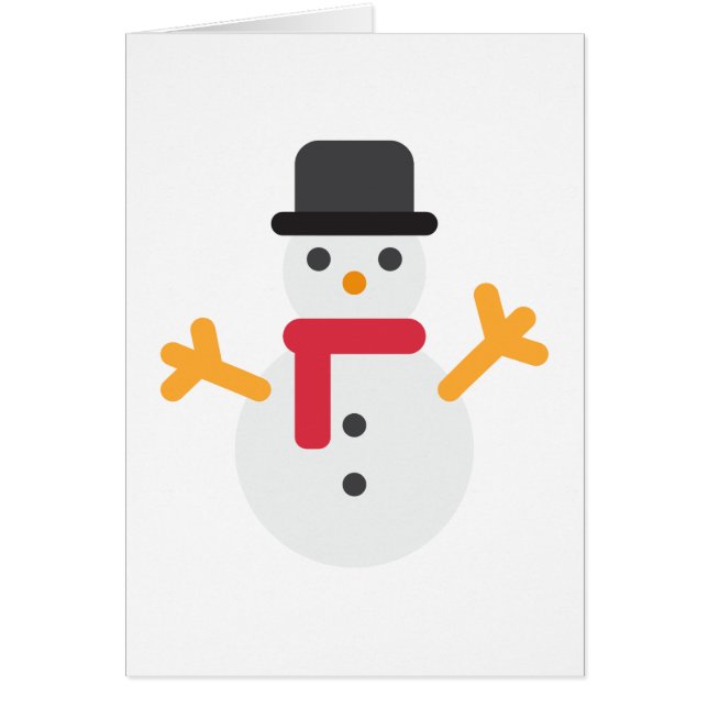 christmas snowman emoji (Front)