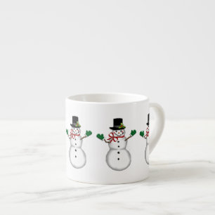 Christmas Snowman Espresso Cup