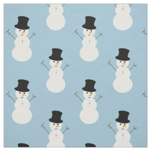 Christmas Snowman Fabric