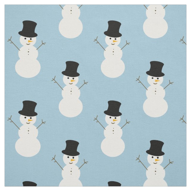 Christmas Snowman Fabric (Swatch)
