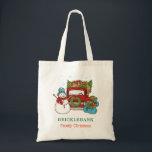 Christmas Snowman Family Matching Tote Bag<br><div class="desc">Snowman Christmas family tote bag</div>