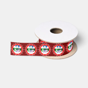 Christmas Snowman Family Satin Ribbon