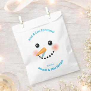 Christmas Snowman Favour Bag