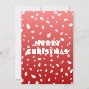 Christmas Snowman Flat Card