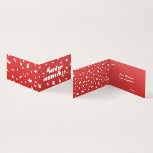 Christmas Snowman Folded Card