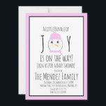 Christmas Snowman Girl Baby Shower Invitation<br><div class="desc">Christmas Snowman Invitations  for Baby Shower</div>
