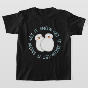 Christmas snowman Holiday kids t-shirt