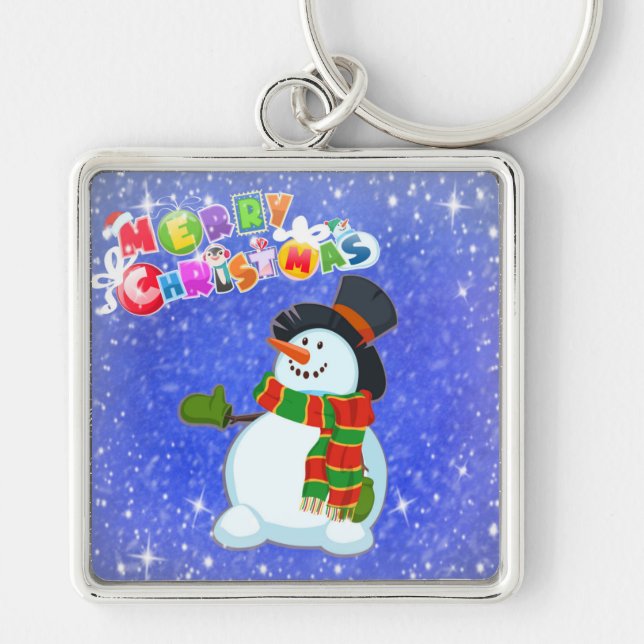 Christmas Snowman Key Ring (Front)