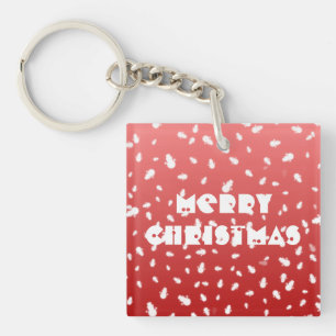 Christmas Snowman Key Ring