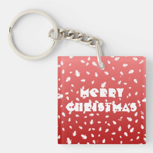 Christmas Snowman Key Ring (Front)