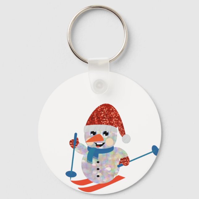 christmas snowman key ring (Front)