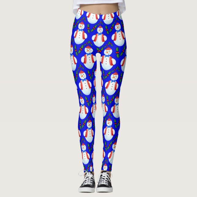 christmas snowman leggings (Front)